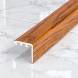 Laminate Stair Nosing 30x30mm uPVC Wood Effect Profile – 0.9m In Rustic Oak Color