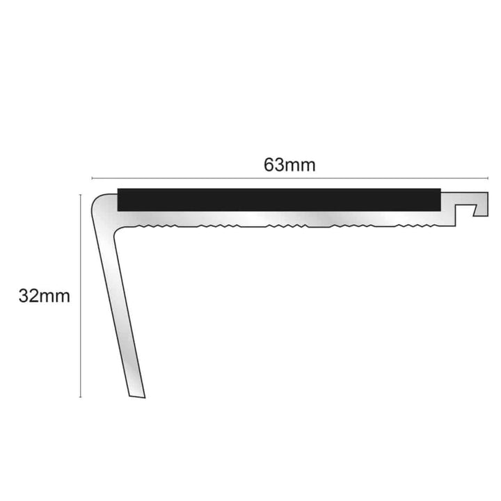 Non Slip Stair Nosing ( 63 x32mm )