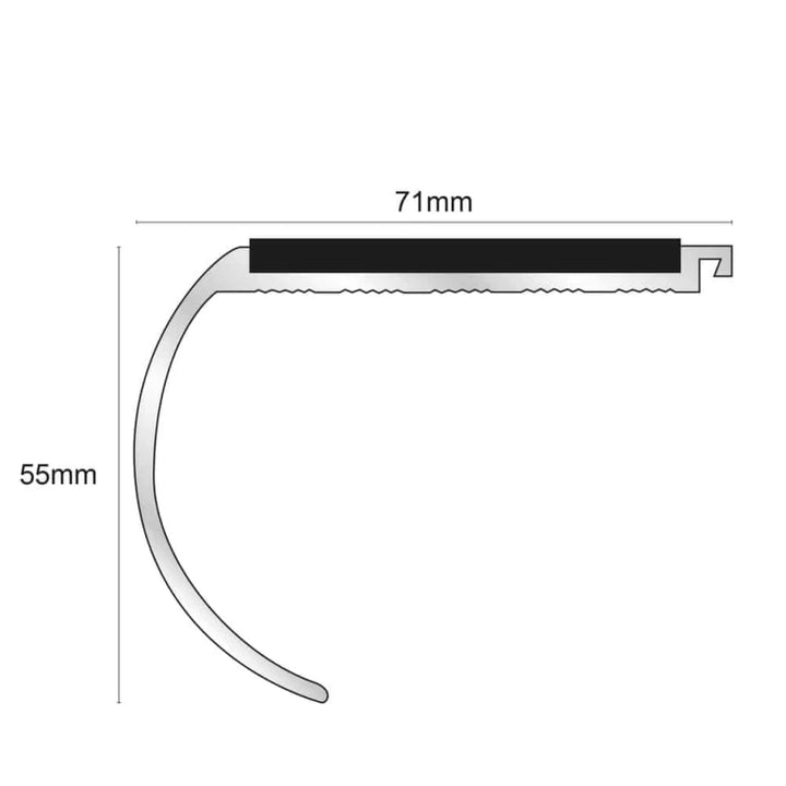 71 x 55mm – Non Slip Stair Nosing