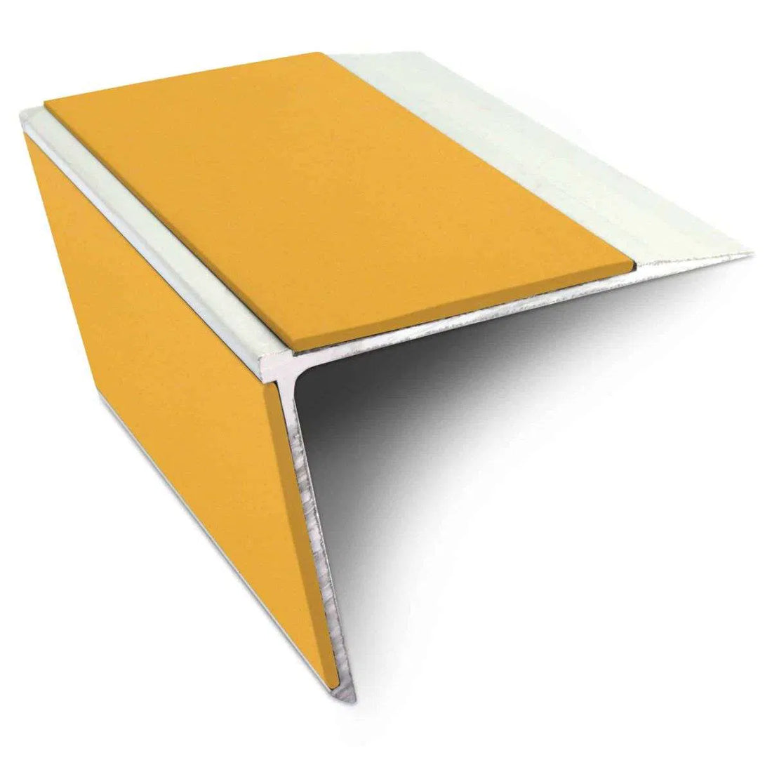 NSL28 Saffron DDA Compliant Aluminium Non Slip Stair Nosing Edge Trim With Pvc Insert