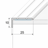 A31 stair nosing trim installed on residential staircase to prevent edge wear and slipping