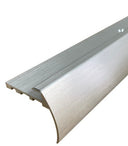 TVB 37.5 x 35mm Anodised Aluminium Bull Nose LVT Stair nosing Edge Profile For 5mm Flooring