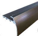 TVB 37.5 x 35mm Anodised Aluminium Bull Nose LVT Stair nosing Edge Profile For 5mm Flooring
