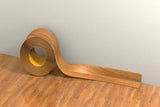 Self-Adhesive Flexible PVC Skirting Board 28×24mm – 5m Soft Floor & Wall Edge Trim, Wood Effect