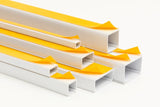 Self-Adhesive White PVC Plastic Cover Mini Cable Trunking Wire Conduit