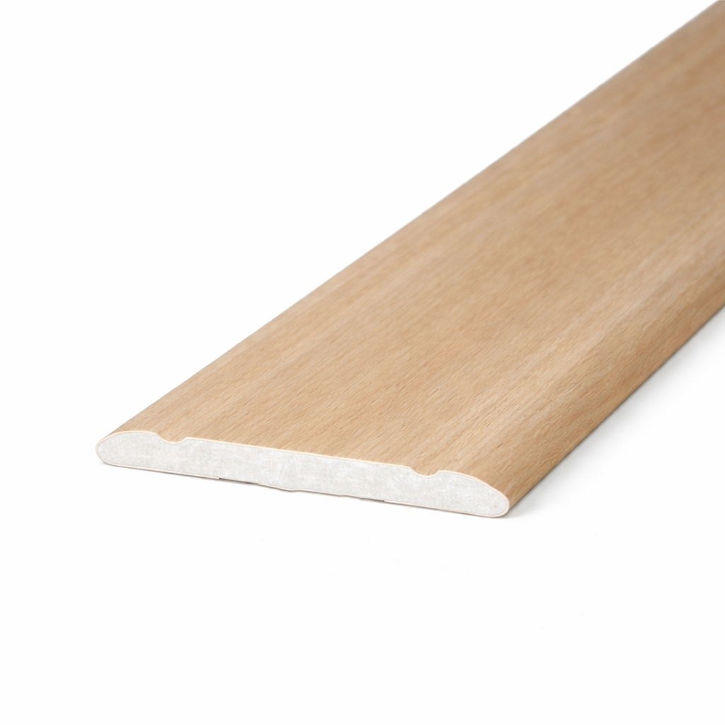 A02 aluminium wood effect flat threshold strip 30mm with self adhesive backing