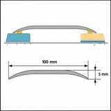 Self Adhesive Aluminium Door Threshold Strip 100mm Wide Diagram
