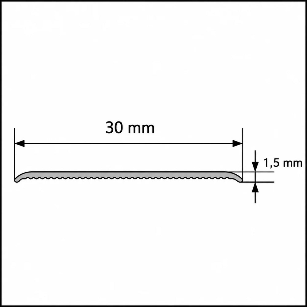 30mm Self Adhesive Aluminium Door Threshold Strip – 930mm Diagram