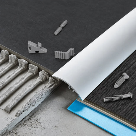 30mm Self Adhesive Aluminium Door Threshold Strip – 930mm 5-in-1 System With Screws