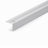 Silver A35 ribbed stair nosing edge trim used for anti-slip stair protection