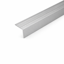 Silver Self adhesive aluminium stair nosing edge trim for anti slip stair edge protection