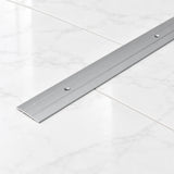 37mm Aluminium Door Threshold Strip – 1m Screw Fix In Silver Color