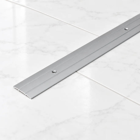 37mm Aluminium Door Threshold Strip – 1m Screw Fix In Silver Color