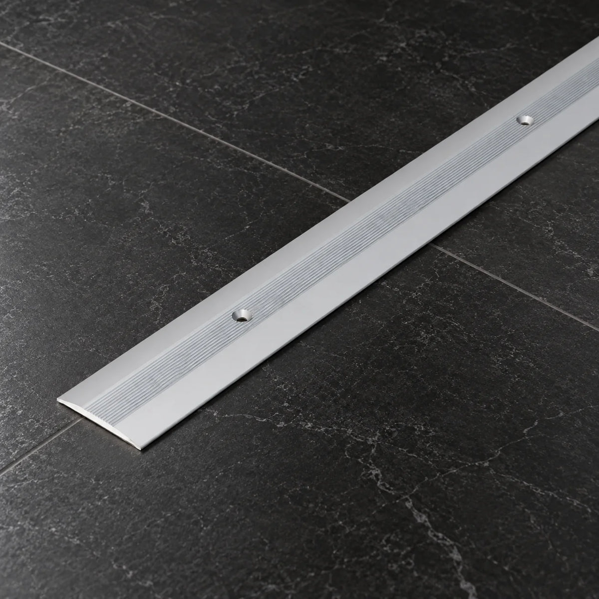38mm Aluminium Door Threshold Strip – Carpet to Laminate Bar In Silver Color