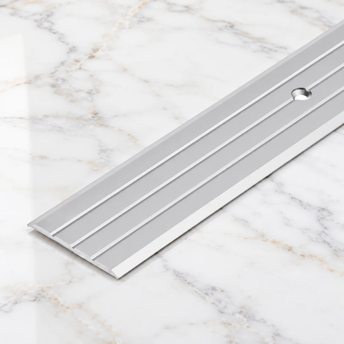 40mm Aluminium Door Threshold Strip – 1m & 2m In Silver Color
