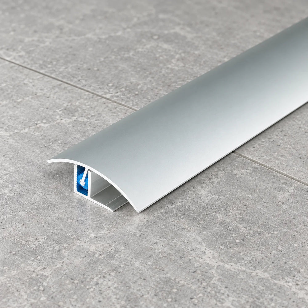 50mm Aluminium Door Threshold Strip – 900mm Push-In Fix In Silver Color