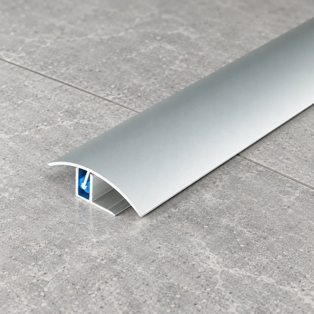 50mm Aluminium Door Threshold Strip – 900mm Push-In Fix In Silver Color