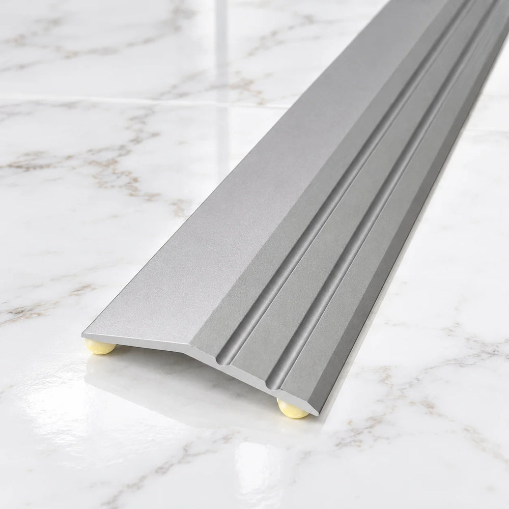 40x9mm Aluminium Ramp Door Threshold Strip – 900mm Self-Adhesive In Silver Color