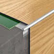 3mm LVT Aluminium Stair Nosing Outer Corner –In Silver Color