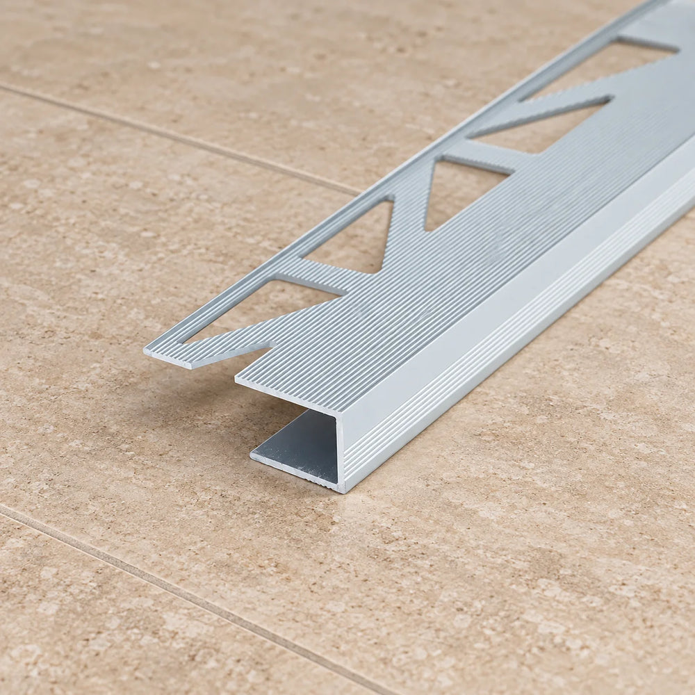 8mm Anodised Aluminium Stop Edge Trim – 1m In Silver Color