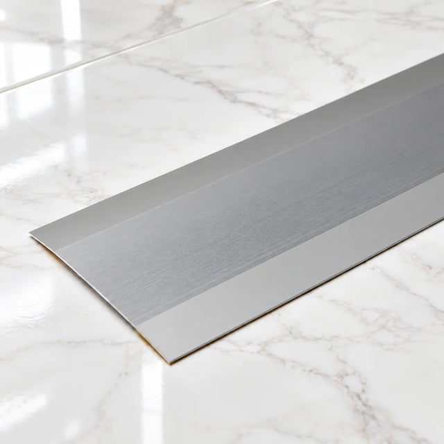 Self Adhesive Aluminium Door Threshold Strip 100mm Wide In Silver Color
