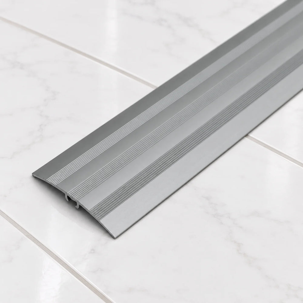 47mm Aluminium Door Threshold Strip – 930mm 5-in-1 System In Silver Color
