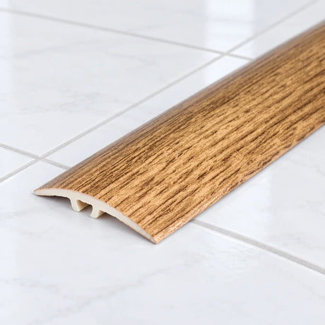 30mm uPVC Wood Effect Door Threshold Strip – 900mm Dual Fix In Smoked Oak Color