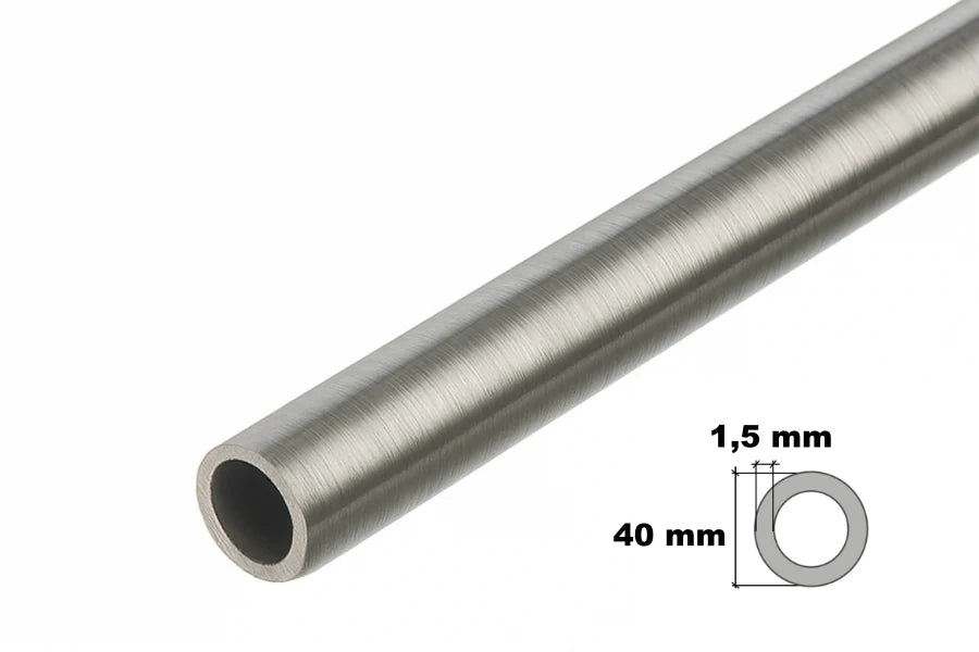 Stainless Steel Round Tube Pipe 0.5m / 19.69" Length –  304 Grade