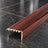 Laminate Edging for Stairs – 45x22mm Wood Effect uPVC Stair Nosing In Walnut Color