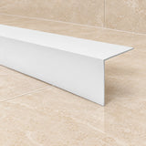 1m Self Adhesive PVC Corner Trim – 90° Plastic Angle Edge Protector In White Color