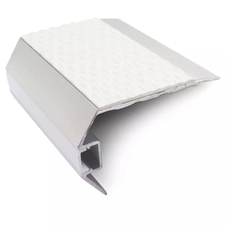 White Tredsafe Non Slip 77.5 x 48.5mm Stair Nosing