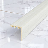 Laminate Stair Nosing 30x30mm uPVC Wood Effect Profile – 0.9m In White Oak Color
