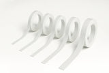 White PVC Plastic Bar Strip Roll Flat Architrave Trim Various Sizes