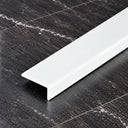 Self Adhesive Floor Trim 25MM X 10MM – Wood Effect and Anodised Aluminium 1m & 2m In White Matt Color