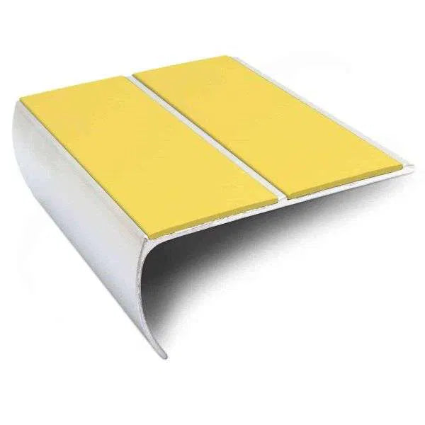 Yellow NSL29 Aluminium Non Slip Stair Nosing Edge Trim With PVC Insert