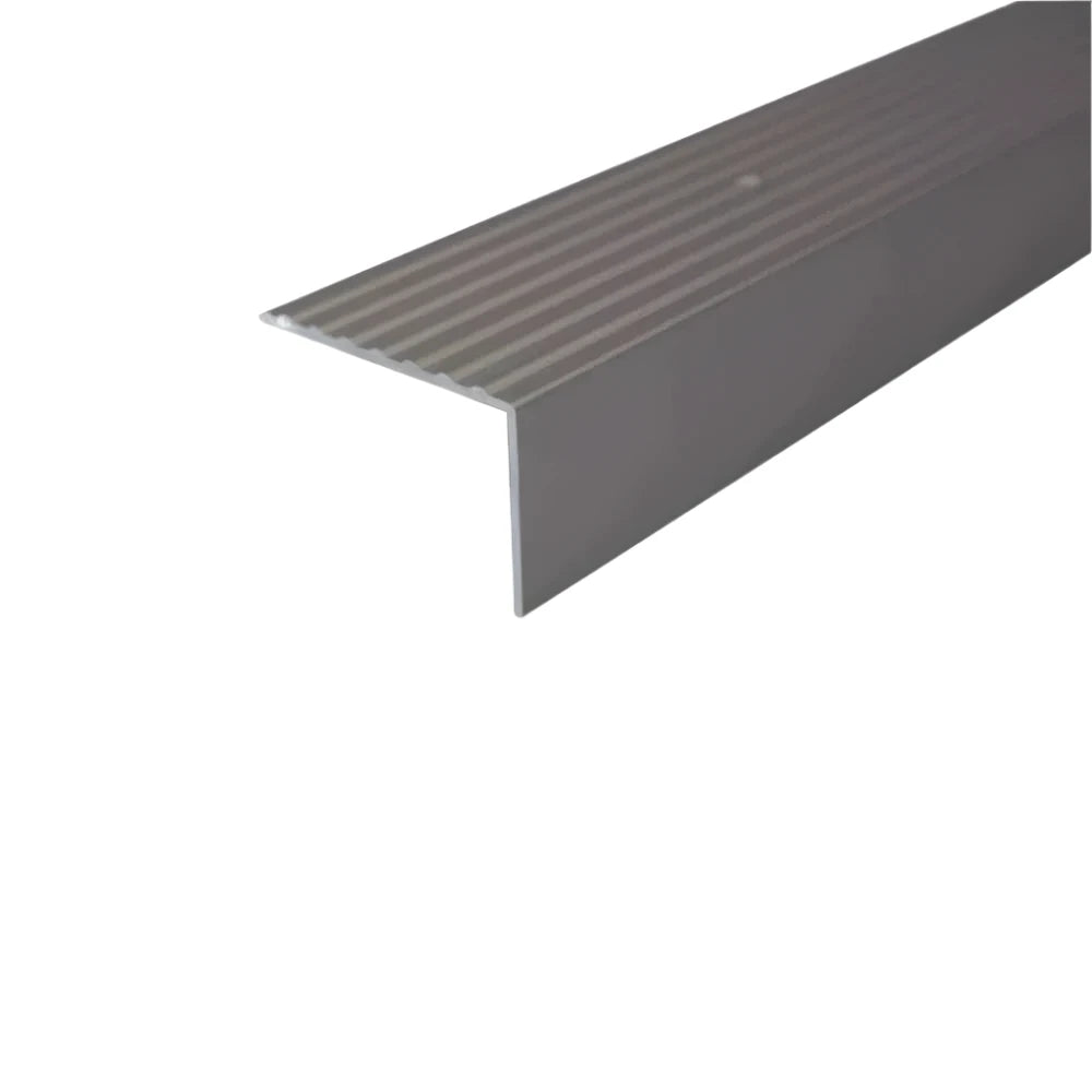 Inox A32 65 x 42mm Cayrus Aluminium Non Slip Ribbed Treads Edge Trim