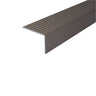 Champagne A32 65 x 42mm Cayrus Aluminium Non Slip Ribbed Treads Edge Trim