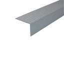 Silver A32 65 x 42mm Cayrus Aluminium Non Slip Ribbed Treads Edge Trim