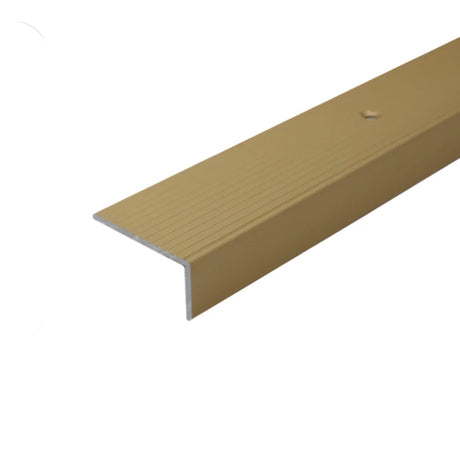 A33 Gold Aluminium Non Slip Ribbed Treads Stair Size