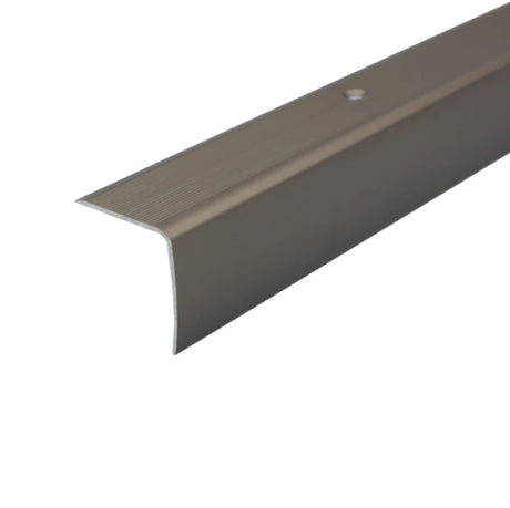 Champagne A41 35 x 35mm Aluminium Non Slip Ribbed Treads Stair Nosing Edge Trim