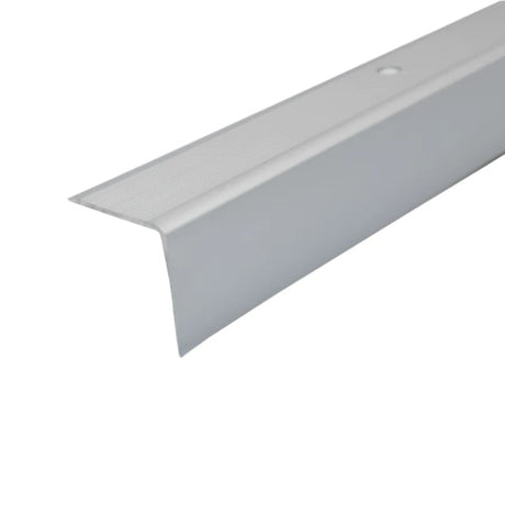 Silver A41 35 x 35mm Aluminium Non Slip Ribbed Treads Stair Nosing Edge Trim