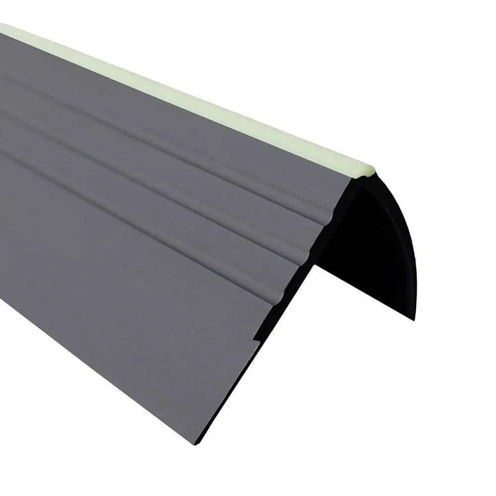 Grey Luminescent Non-Slip  PVC Stair Nosing 730-RDFL