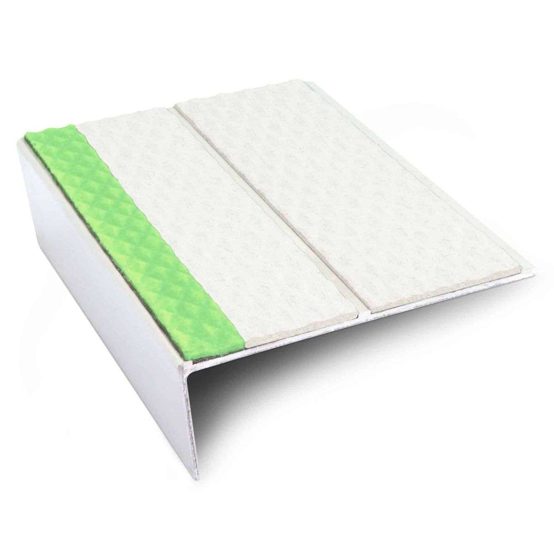 ASL10 Tredsafe 85x32mm Aluminium Non Slip Stair Nosing Edge Trim With Pvc Insert