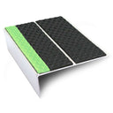 ASL09 Tredsafe 85x30mm Aluminium Non Slip Stair Nosing Edge Trim With Pvc Insert