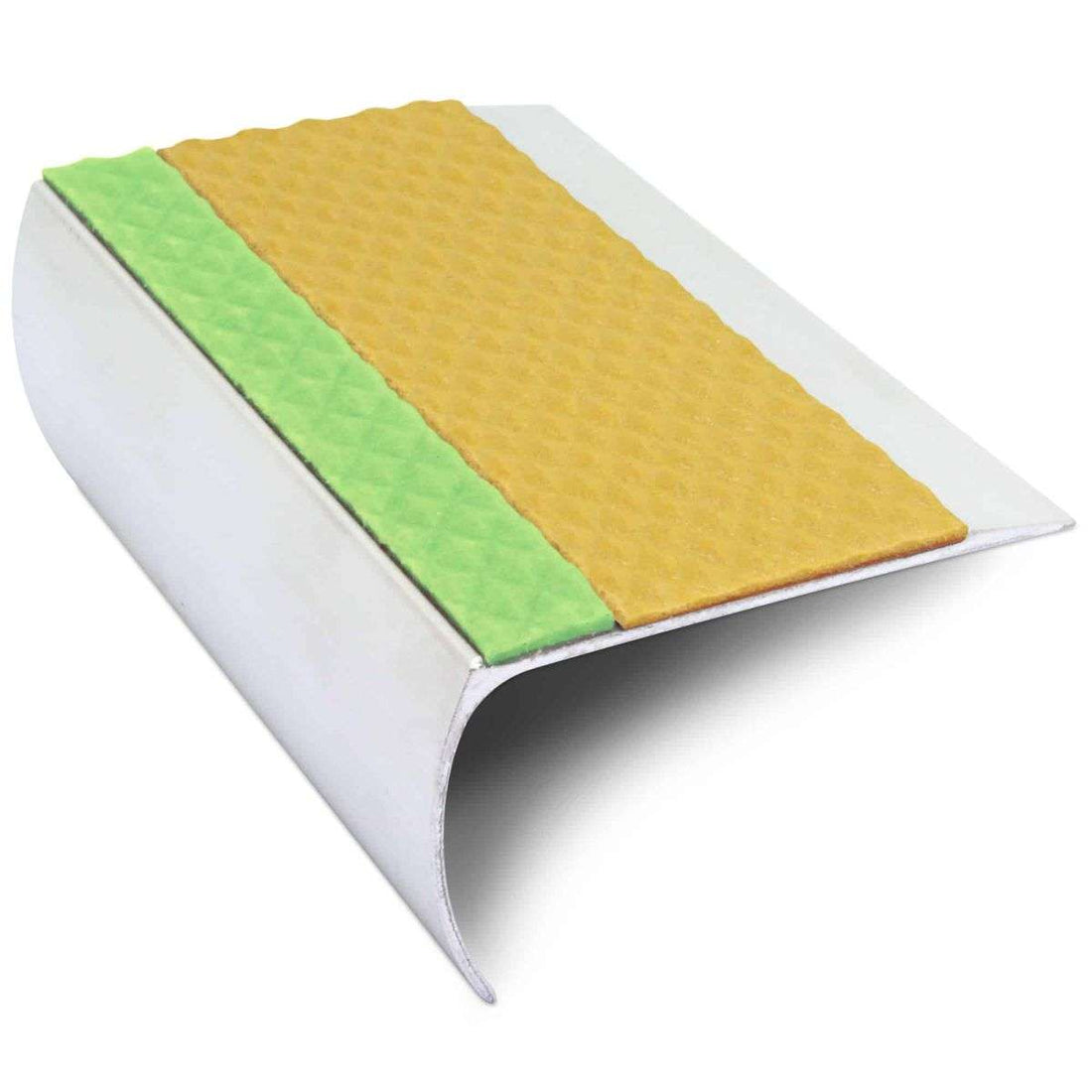 ASL25 69x40mm Tredsafe Aluminium Non Slip Stair Nosing Edge Trim With Pvc Insert