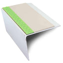 ASL21 67x55mm DDA Compliant Aluminium Non Slip Stair Nosing Edge Trim With Pvc Insert