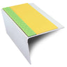 ASL26 67x55mm DDA Compliant Aluminium Non Slip Stair Nosing Edge Trim With Pvc Insert