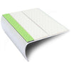 ASL29 87x40mm Tredsafe Aluminium Non Slip Stair Nosing Edge Trim With Pvc Insert
