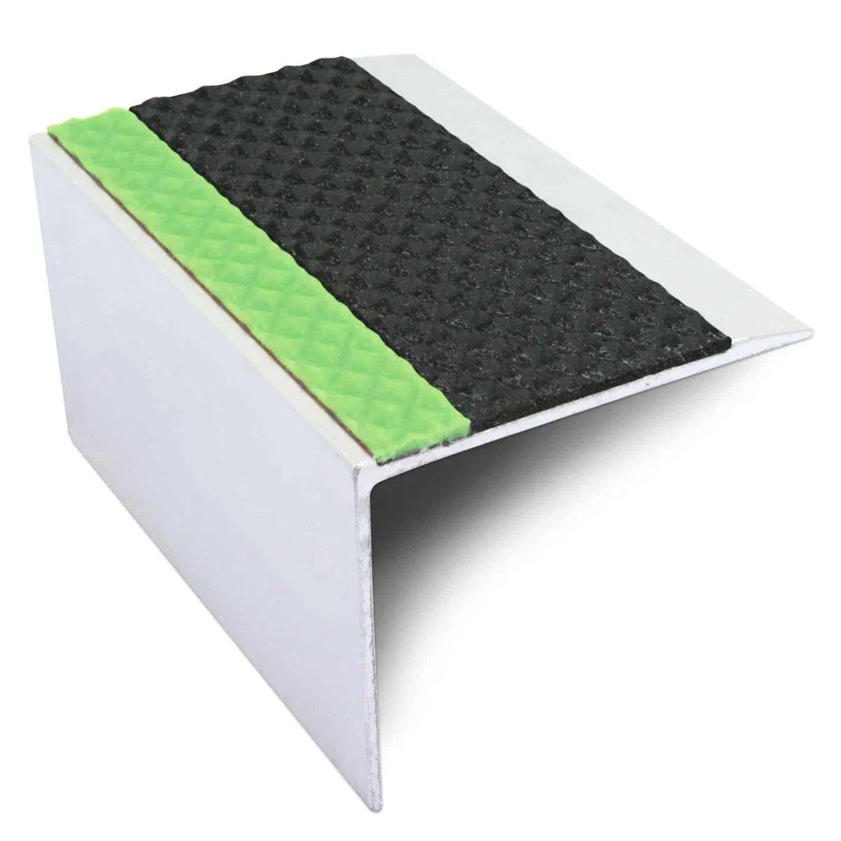 レア45★ DETERMINATIONS / DOWN STAIRS ROCK ASL21 67 x 55mm Tredsafe DDA Compliant Aluminium Stair Nosing
