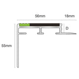 ATC Heavy Duty 10mm Tredsafe Non Slip Slimline Stair Nosing